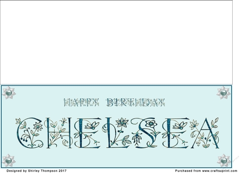 Large DL name card (Chelsea)