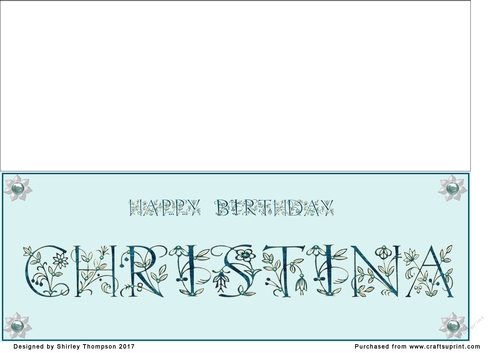 Large DL name card (Christina)