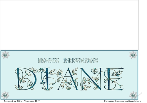 Large DL name card (Diane)