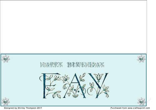 Large DL name card (Fay)