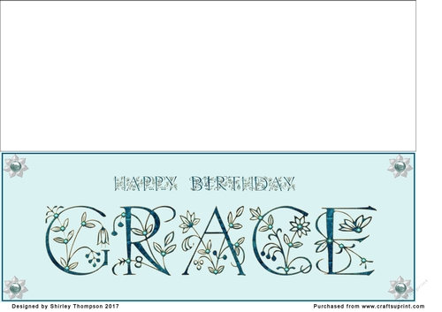Large DL name card (Grace)
