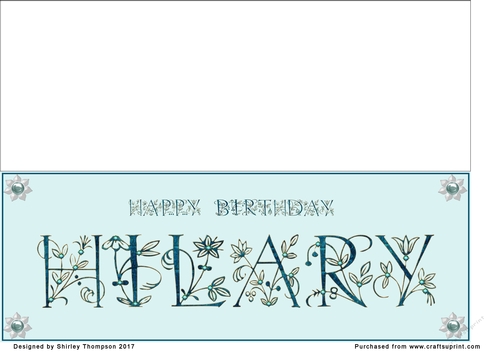 Large DL name card (Hilary)