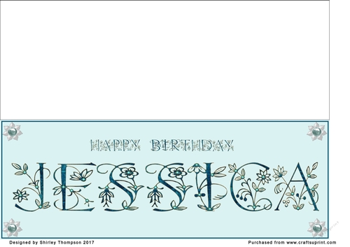 Large DL name card (Jessica)