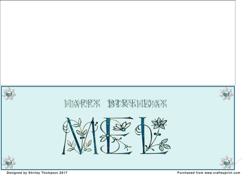 Large DL name card (Mel)