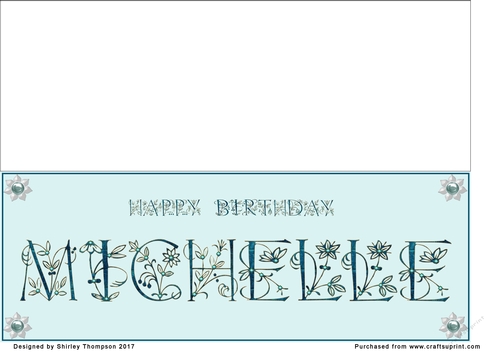 Large DL name card (Michelle)