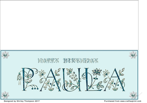 Large DL name card (Paula)