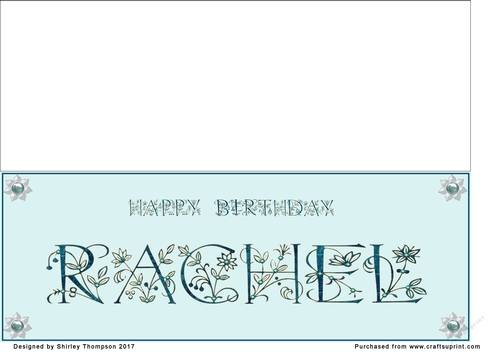 Large DL name card (Rachel)