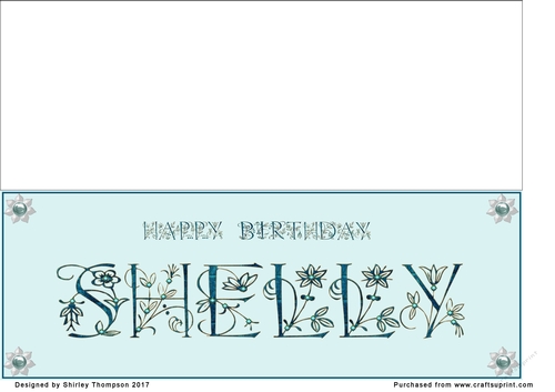 Large DL name card (Shelly)