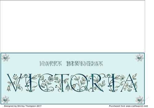 Large DL name card (Victoria)