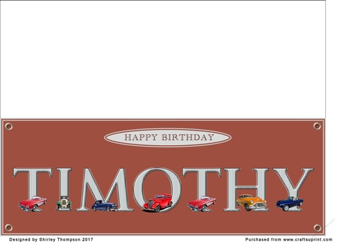 Large DL name card (Timothy)