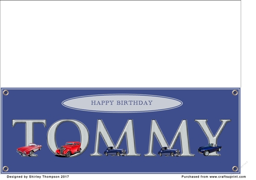 Large DL name card (Tommy)