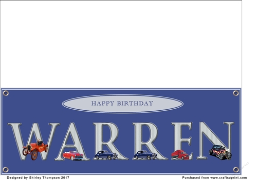 Large DL name card (Warren)