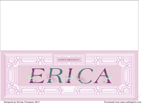 Pink DL name card (Erica)