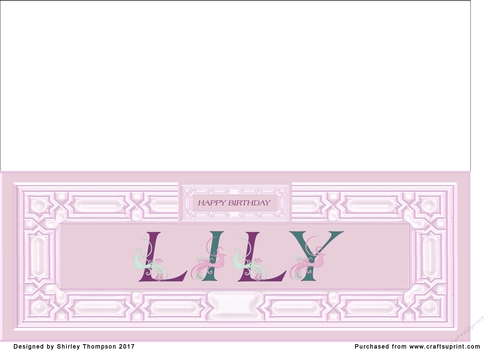 Pink DL name card (Lily)