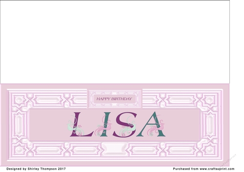 Pink DL name card (Lisa)