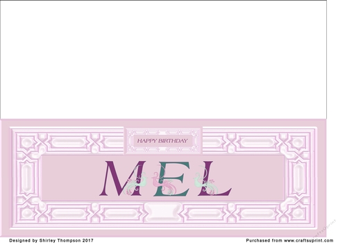 Pink DL name card (Mel)