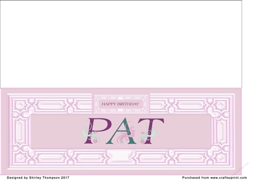 Pink DL name card (Pat)