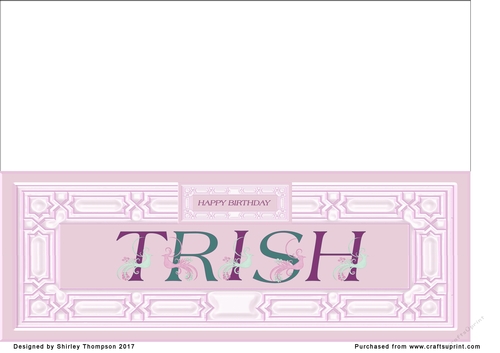 Pink DL name card (Trish)