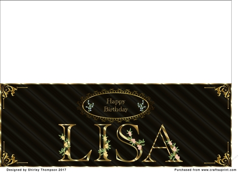 Black & Gold DL name card (Lisa)