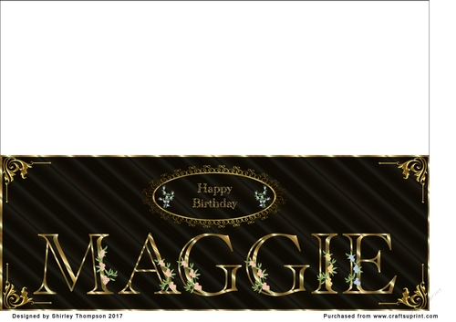 Black & Gold DL name card (Maggie)