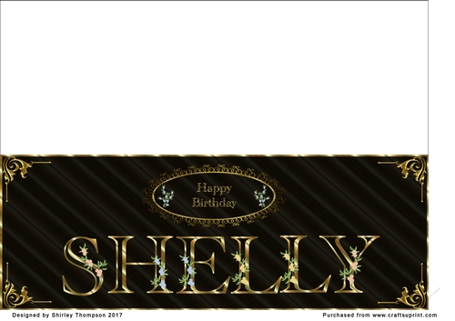 Black & Gold DL name card (Shelly)