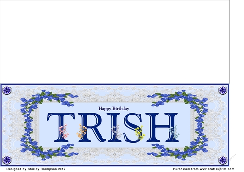 Blue DL name card (Trish)