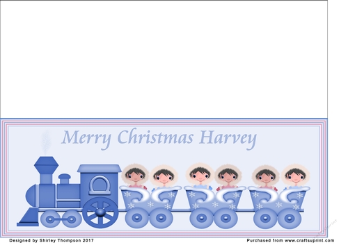 Eskimo kids DL name card (Harvey)