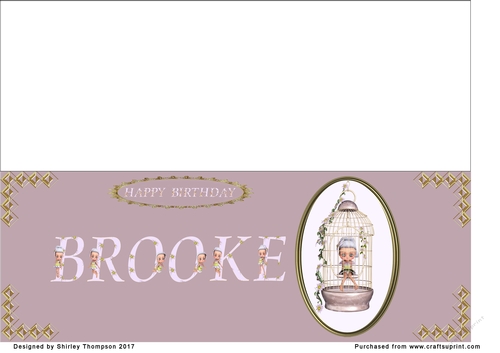 Large fairy DL name card (Brooke)