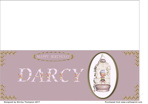 Large fairy DL name card (Darcy)