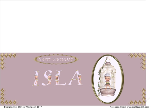 Large fairy DL name card (Isla)
