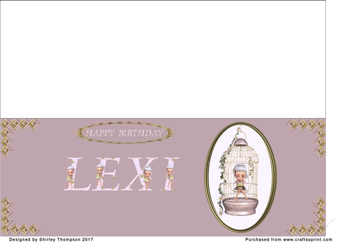 Large fairy DL name card (Lexi)