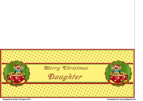 Yellow hot cocoa DL card (Daughter)
