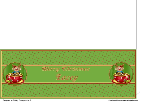 Green hot cocoa DL card (Lacey)