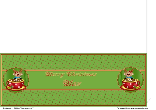 Green hot cocoa  DL name card (Max)