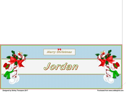 Snowman DL card (Jordan)