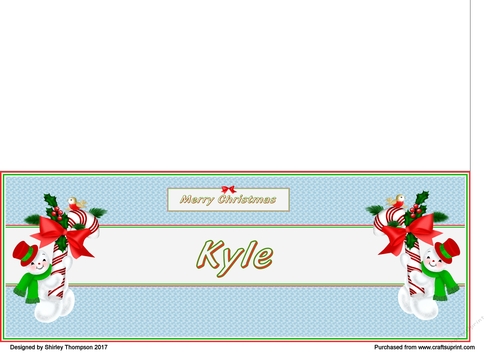 Snowman DL card (Kyle)