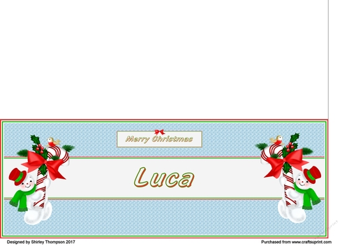 Snowman DL card (Luca)