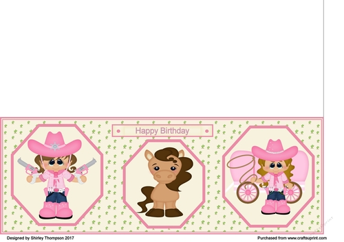 Wild West girl DL card