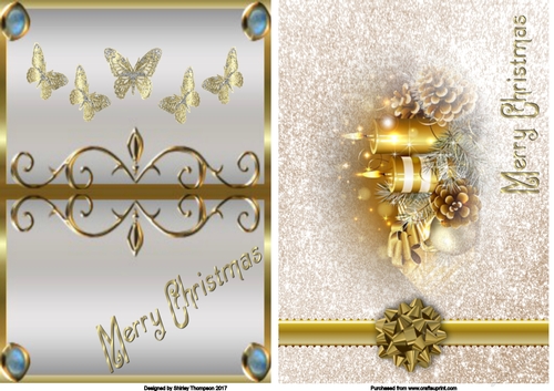 Merry Christmas quick card fronts.