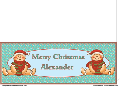 Gingerbread men DL card (Alexander)