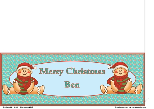 Gingerbread men DL card (Ben)