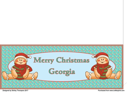 Gingerbread men DL card (Georgia)