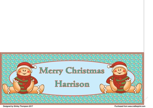 Gingerbread men DL card (Harrison)