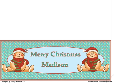 Gingerbread men DL card (Madison)
