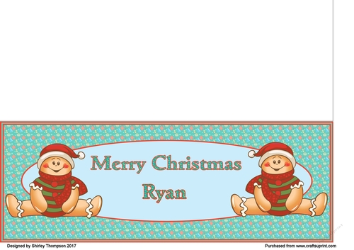 Gingerbread men DL card (Ryan)