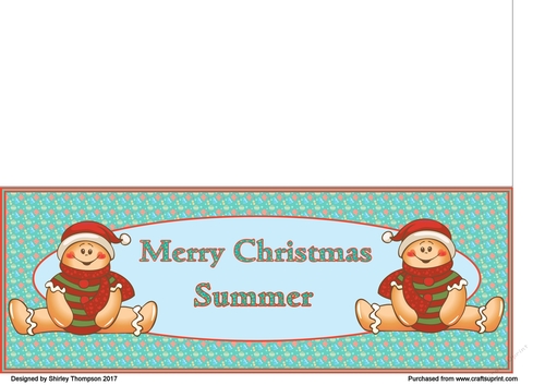 Gingerbread men DL card (Summer)