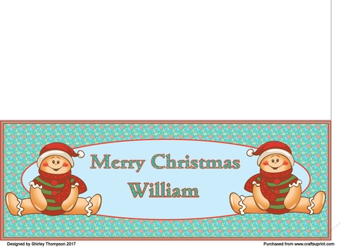 Gingerbread men DL card (William)
