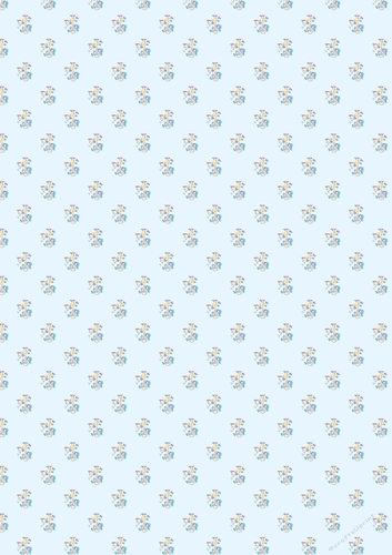 A4 very pale blue backing paper with a baby boy swinging from a star.