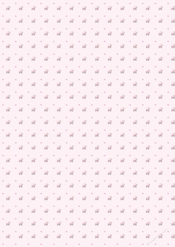 A4 pink backing paper with a baby girl sitting in a pram.