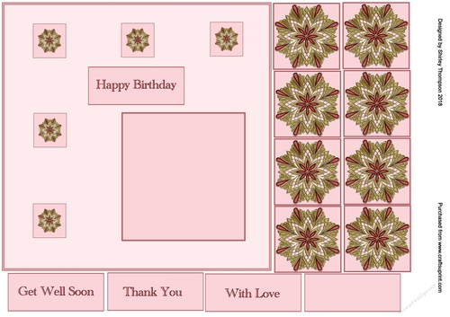 7 in card front with tea-bag sheet